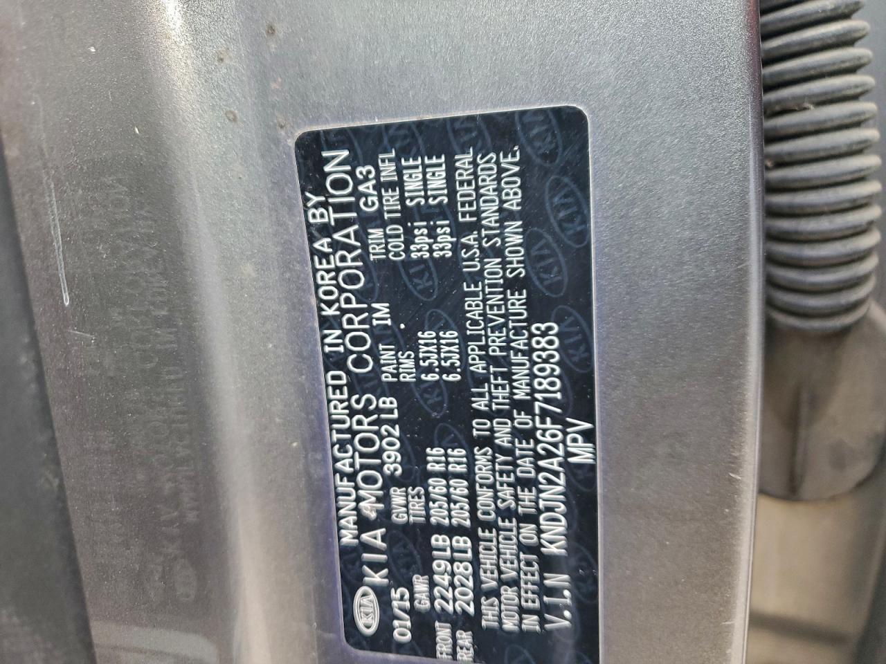 2015 KIA SOUL BASE photo 12