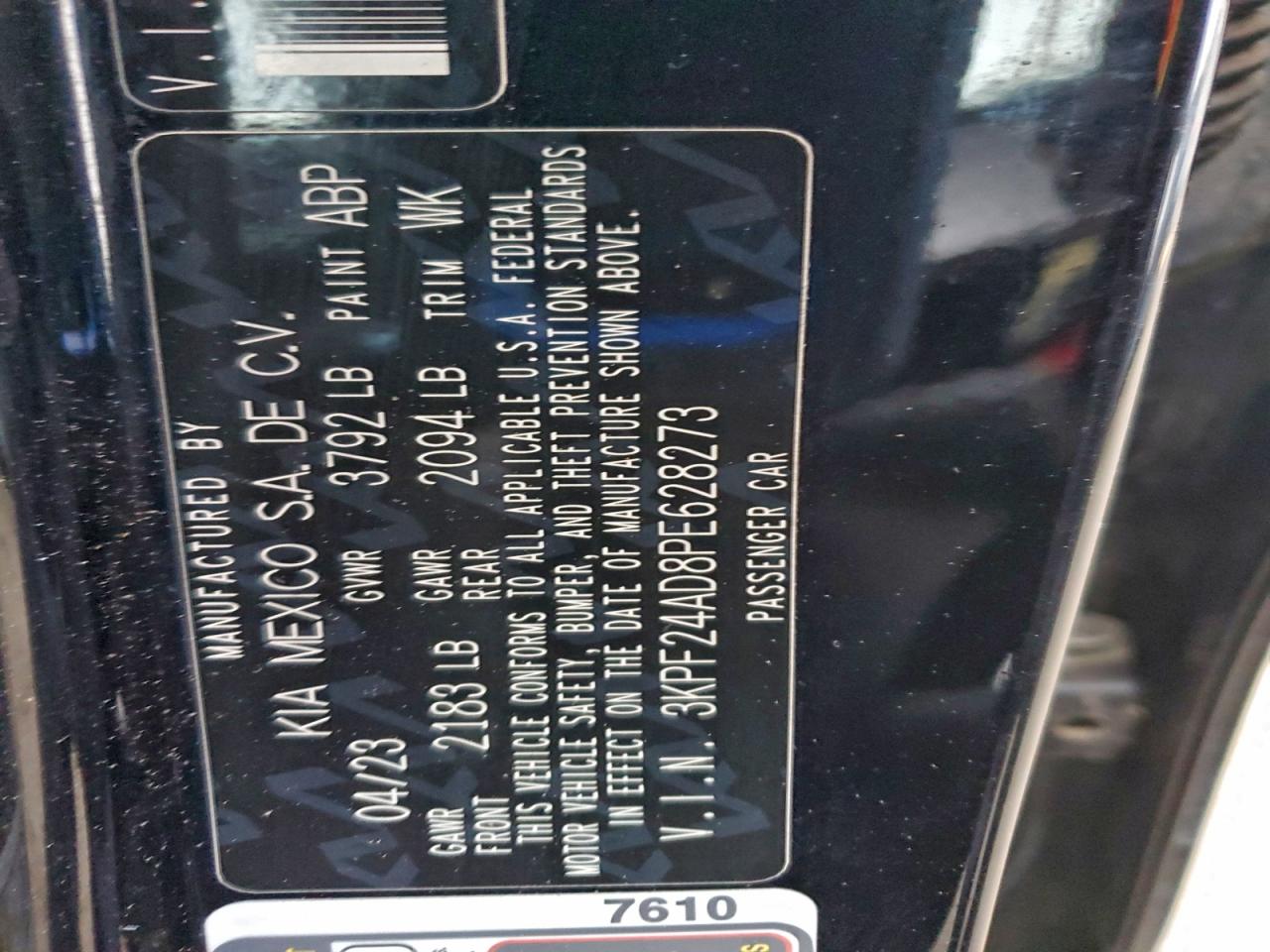 2023 KIA FORTE LX photo 12