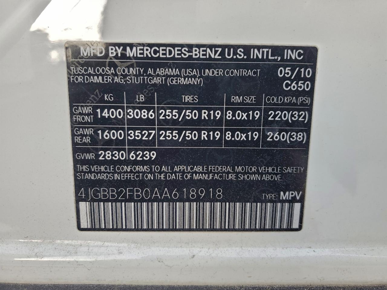 2010 MERCEDES-BENZ ML 350 BLUETEC photo 13