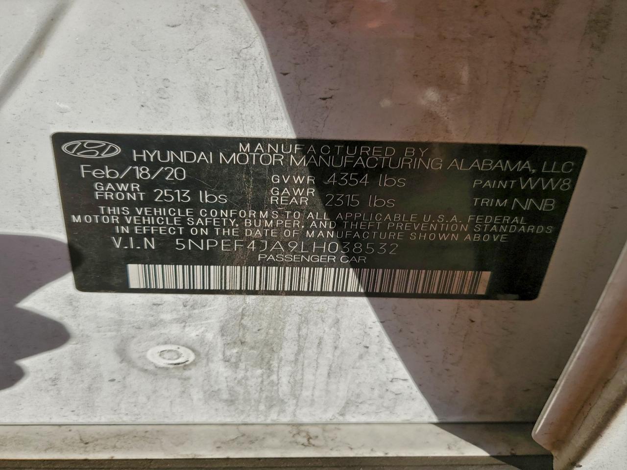 2020 HYUNDAI SONATA SEL photo 13