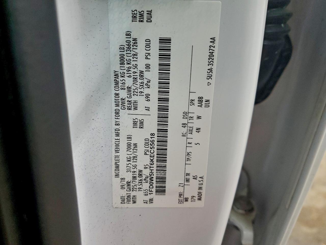 2019 FORD F550 SUPER DUTY UTILITY / SERVICE TRUCK photo 12
