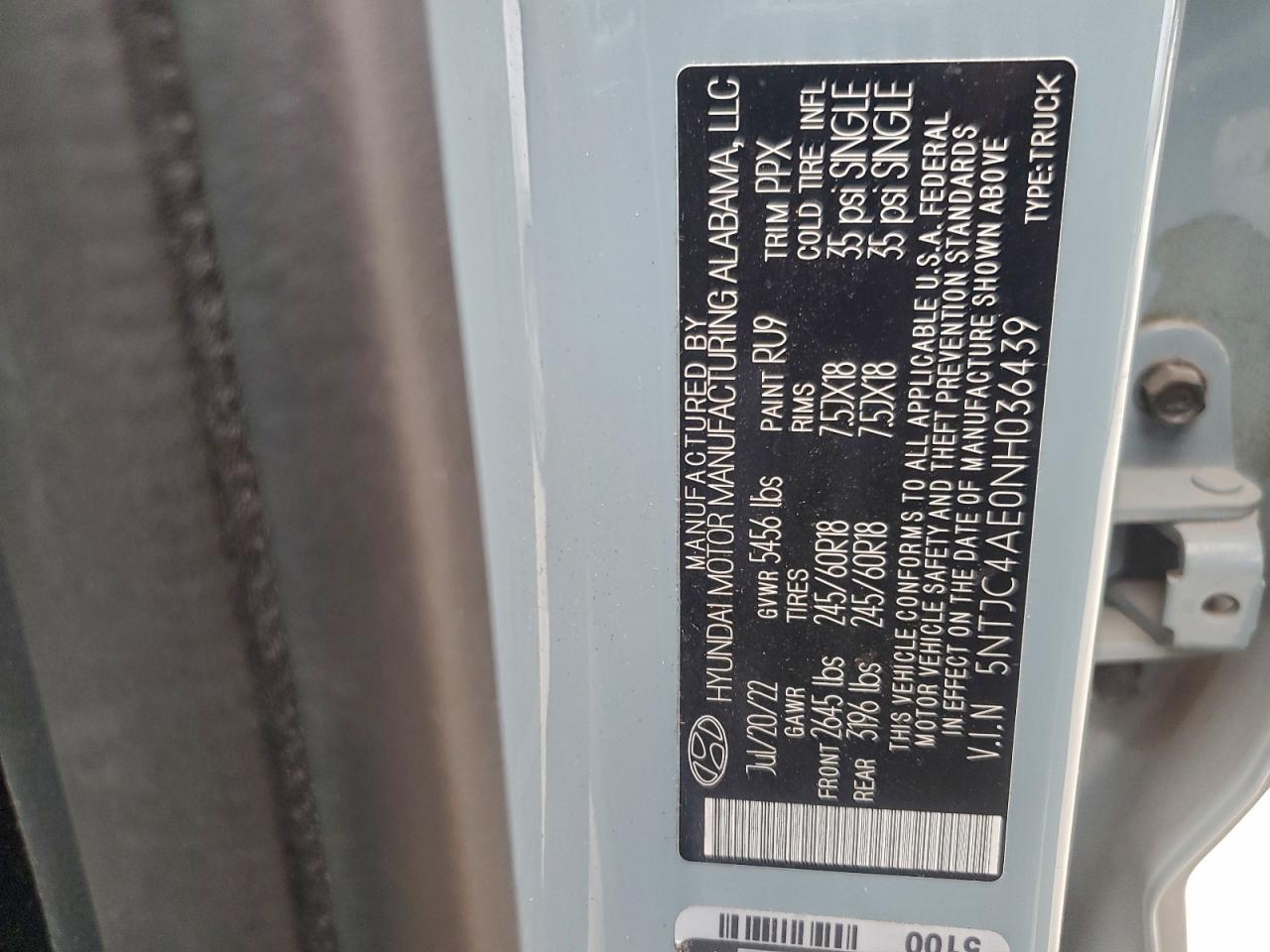 2022 HYUNDAI SANTA CRUZ SEL photo 13