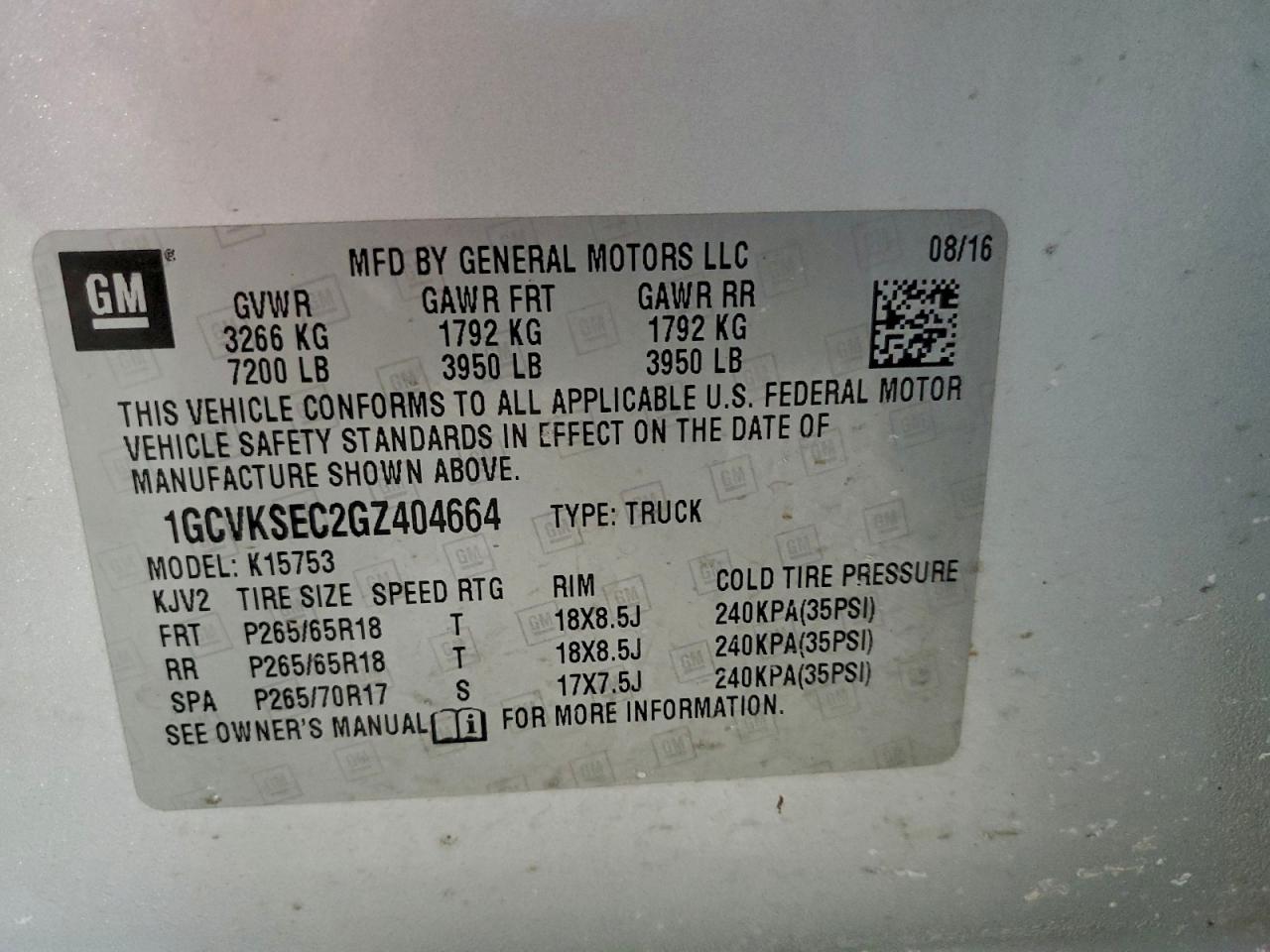 2016 CHEVROLET SILVERADO K1500 LTZ photo 12