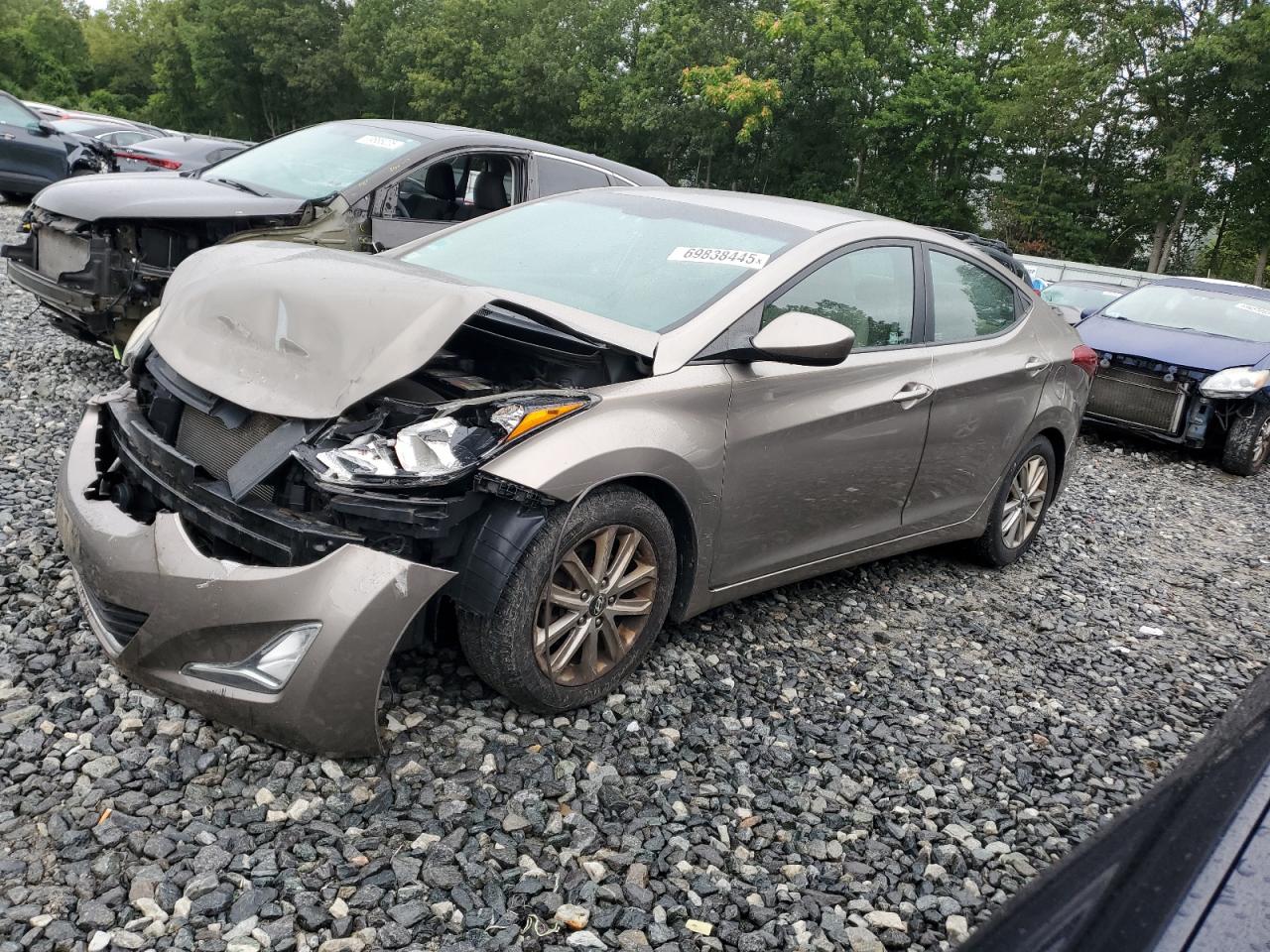 2014 HYUNDAI ELANTRA SE — FRONT END damage — photo 1