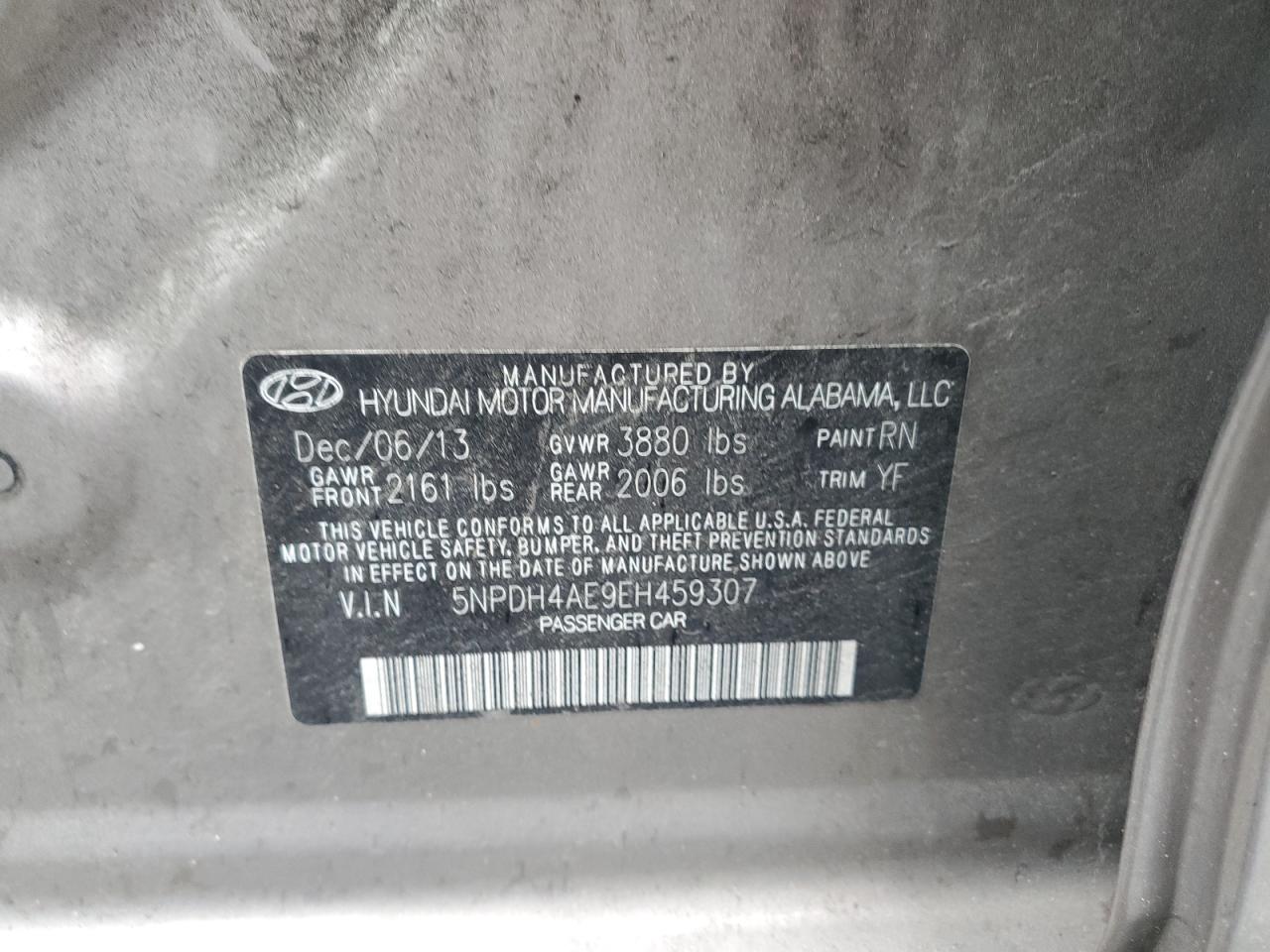 2014 HYUNDAI ELANTRA SE photo 12