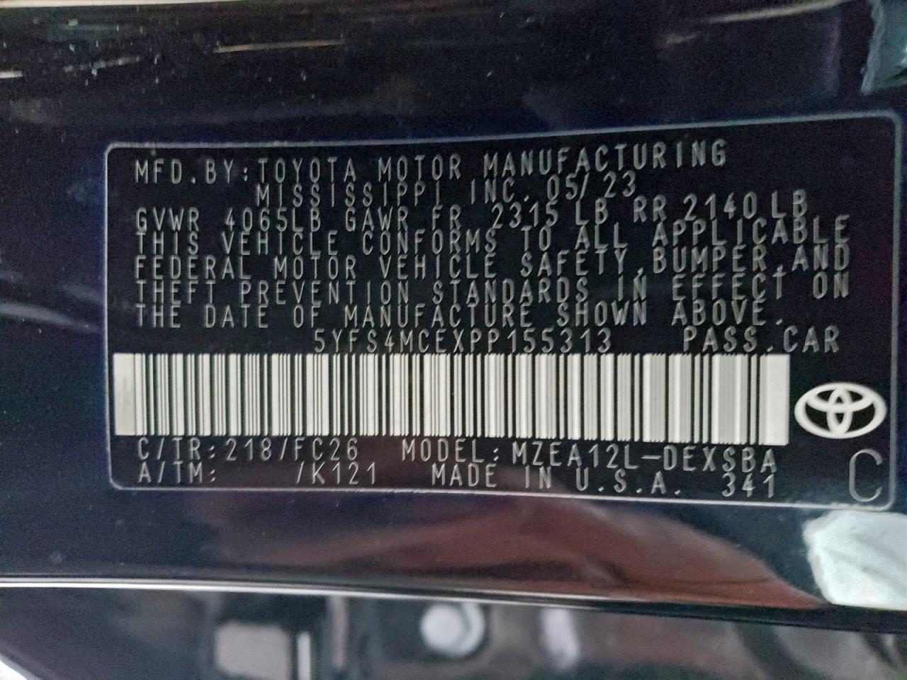 2023 TOYOTA COROLLA SE photo 13