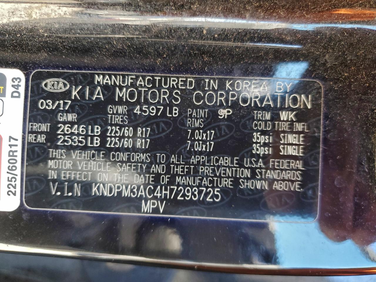 2017 KIA SPORTAGE LX photo 13