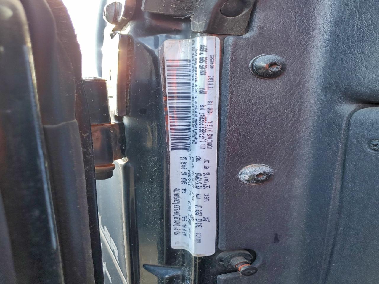 2001 JEEP WRANGLER / TJ SPORT photo 12
