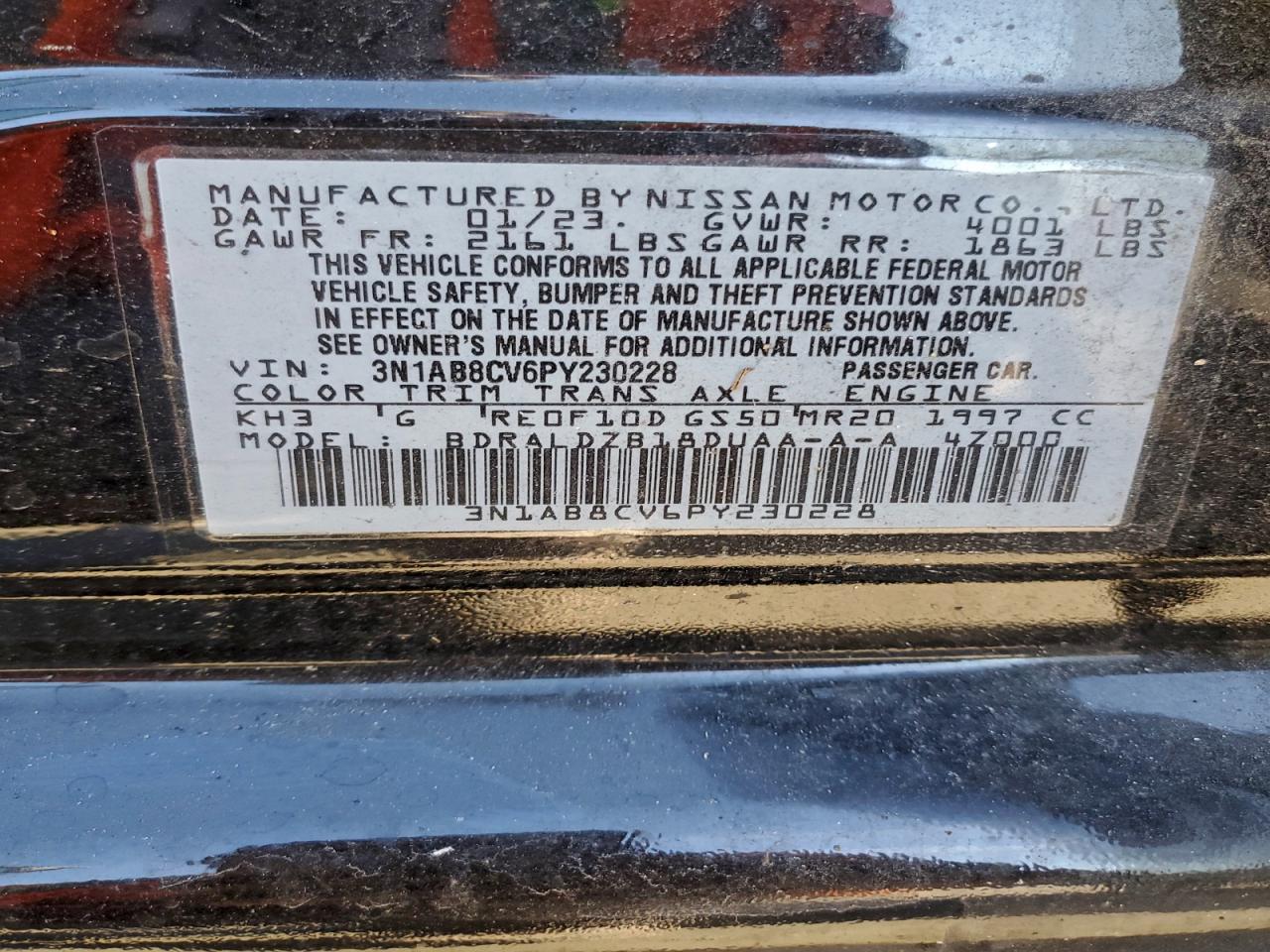 2023 NISSAN SENTRA SV photo 12
