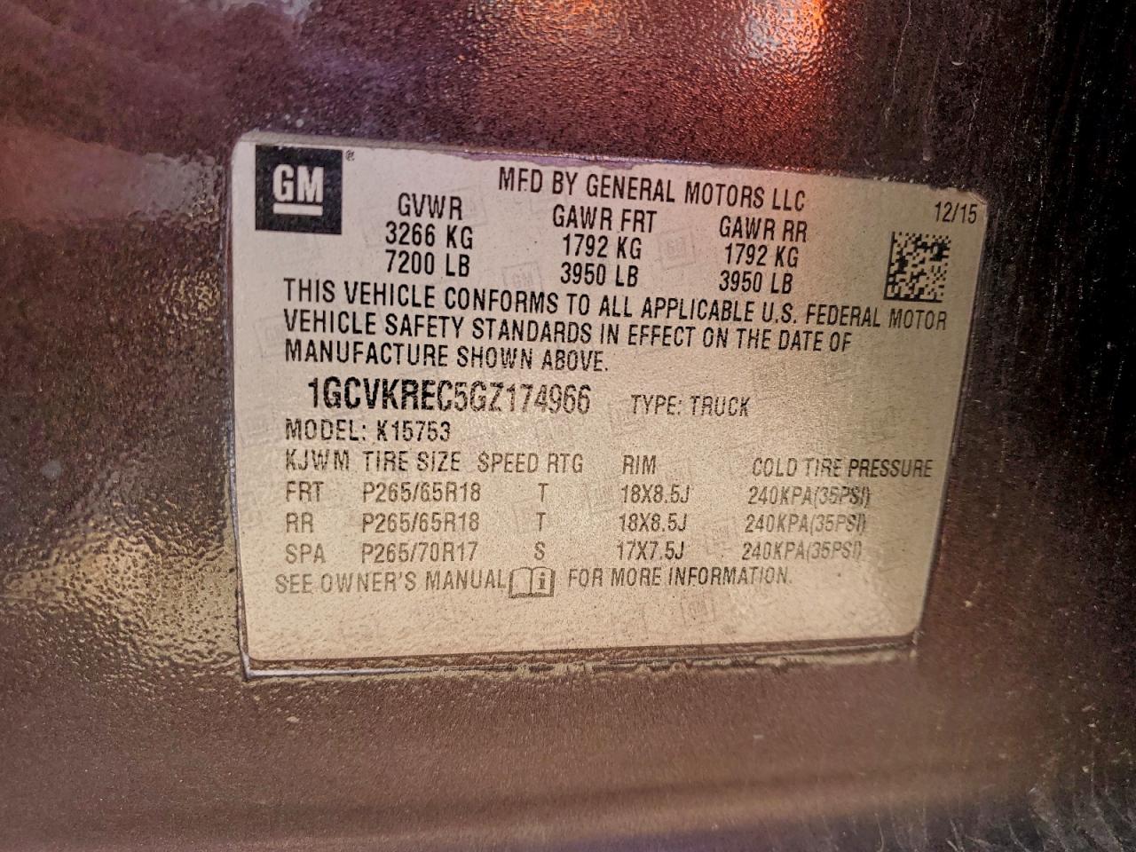 2016 CHEVROLET SILVERADO K1500 LT photo 13