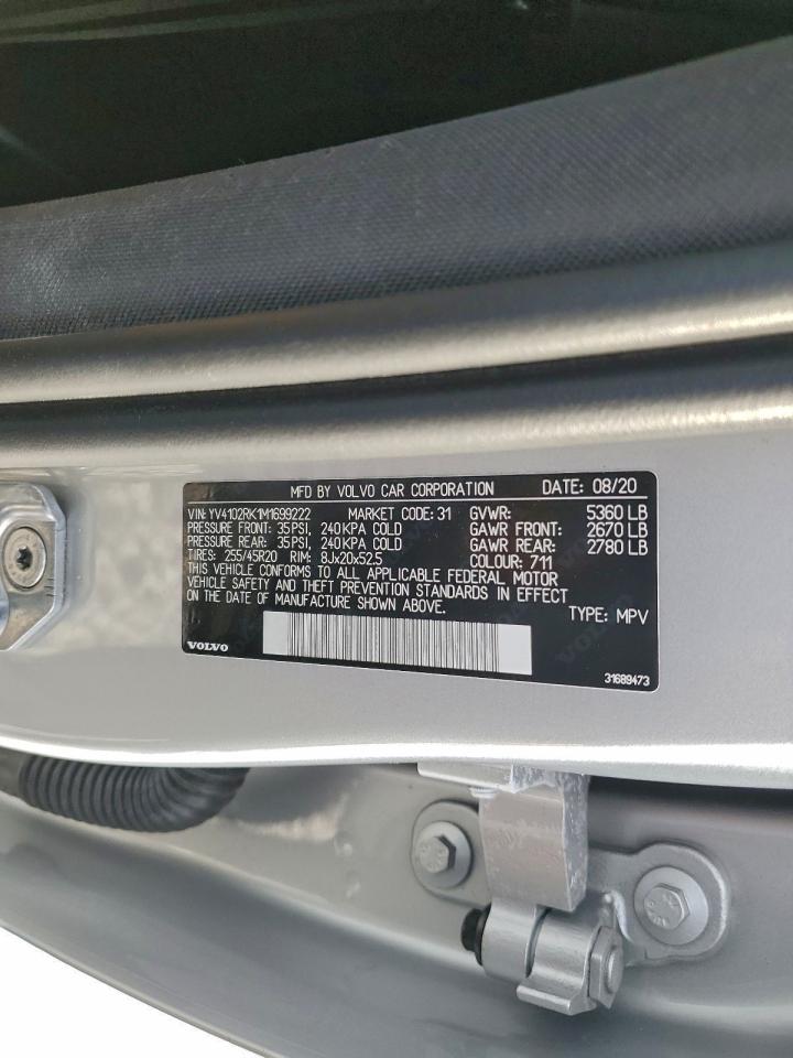 2021 VOLVO XC60 T5 MOMENTUM photo 14