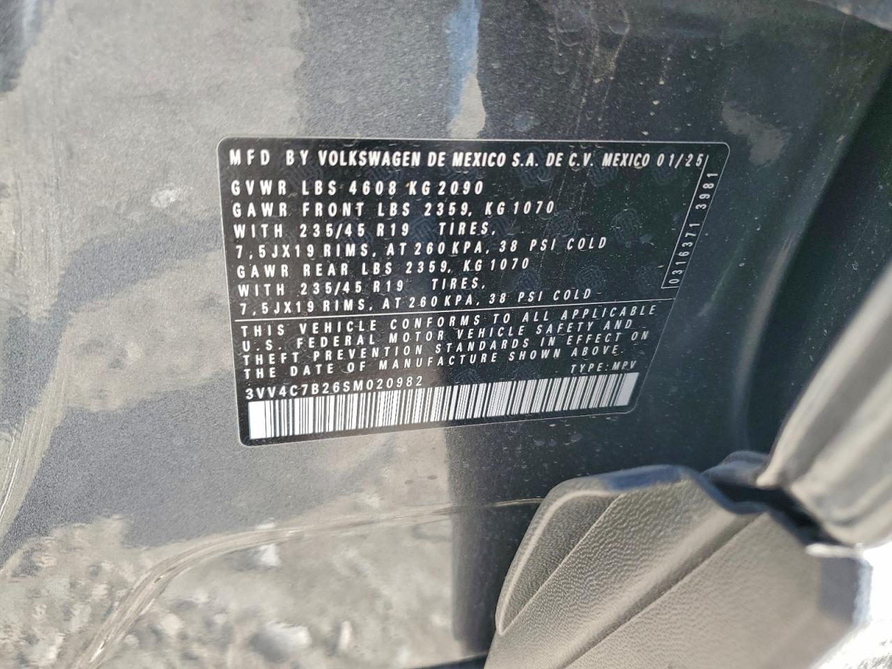 2025 VOLKSWAGEN TAOS SEL photo 12