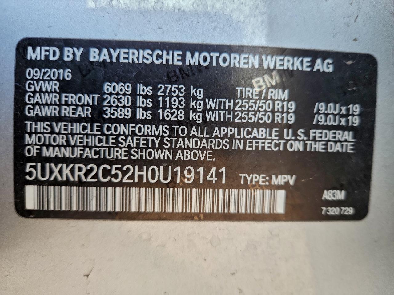 2017 BMW X5 SDRIVE35I photo 12