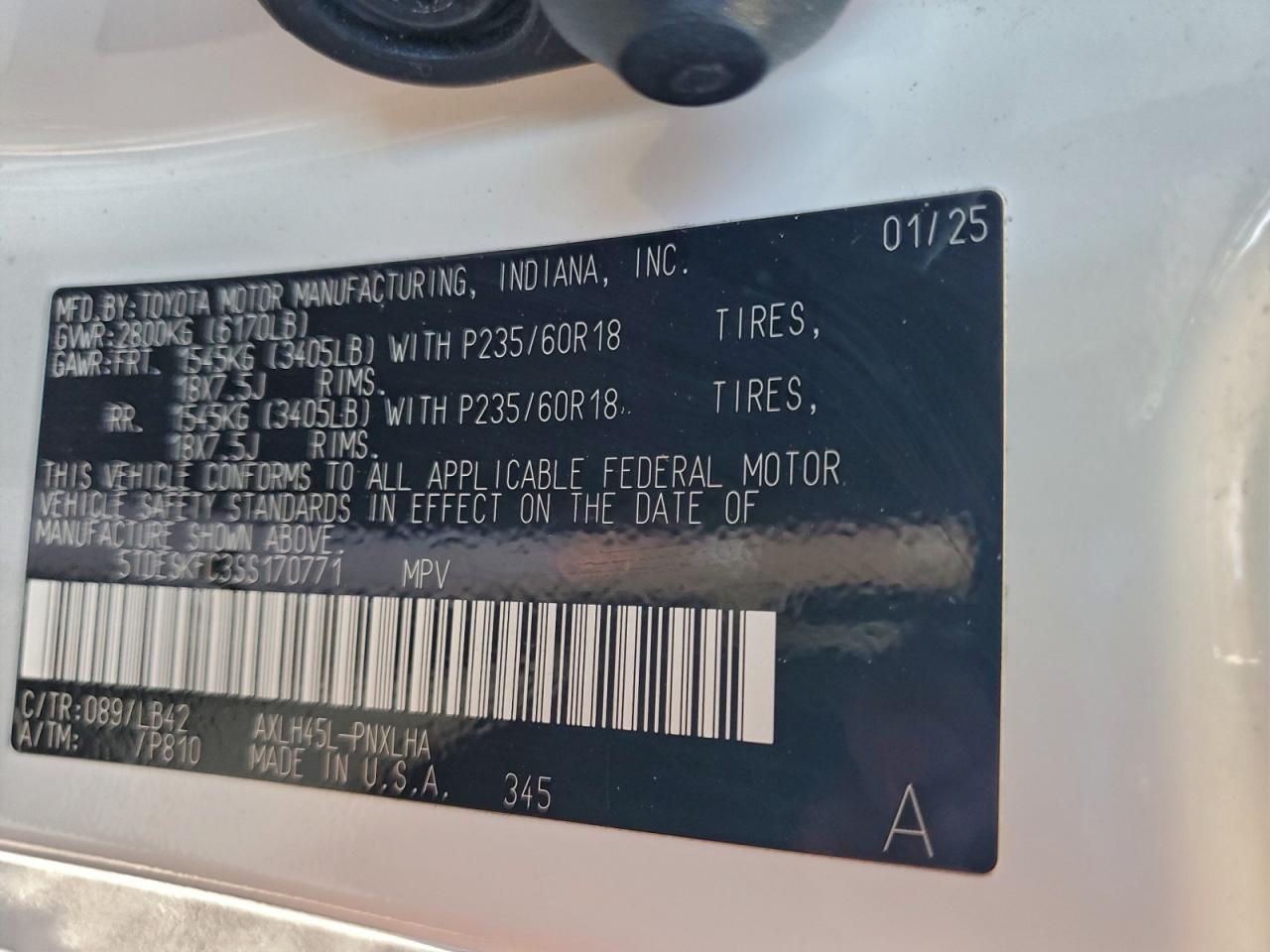 2025 TOYOTA SIENNA LIMITED photo 13