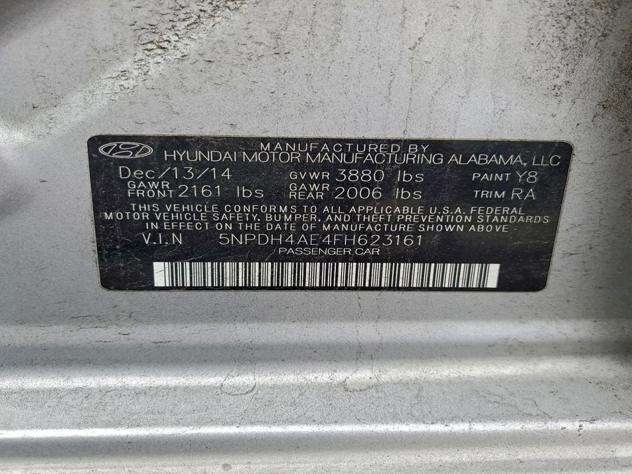 2015 HYUNDAI ELANTRA SE photo 13