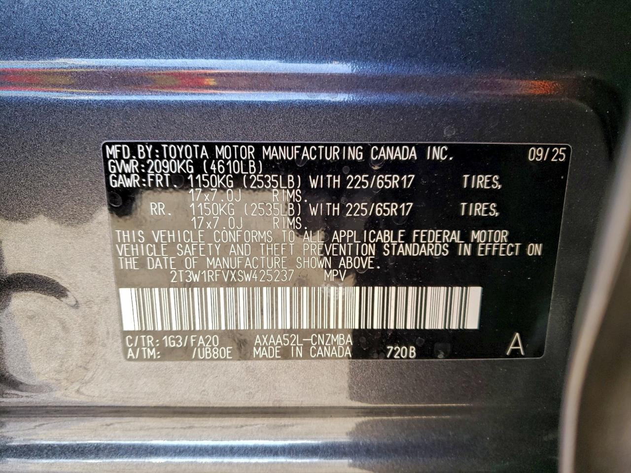 2025 TOYOTA RAV4 XLE photo 13