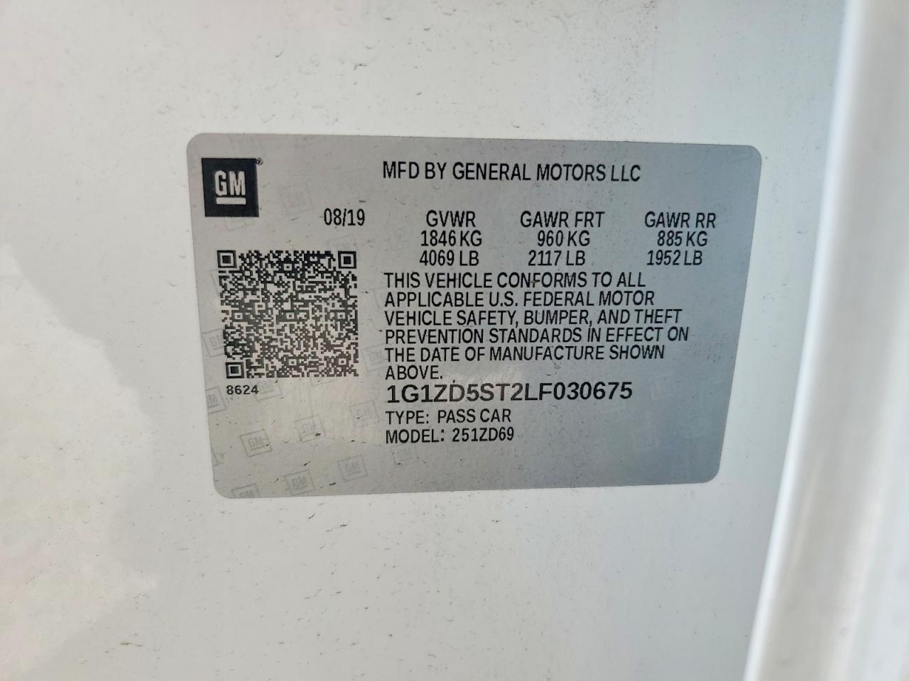 2020 CHEVROLET MALIBU LT photo 13