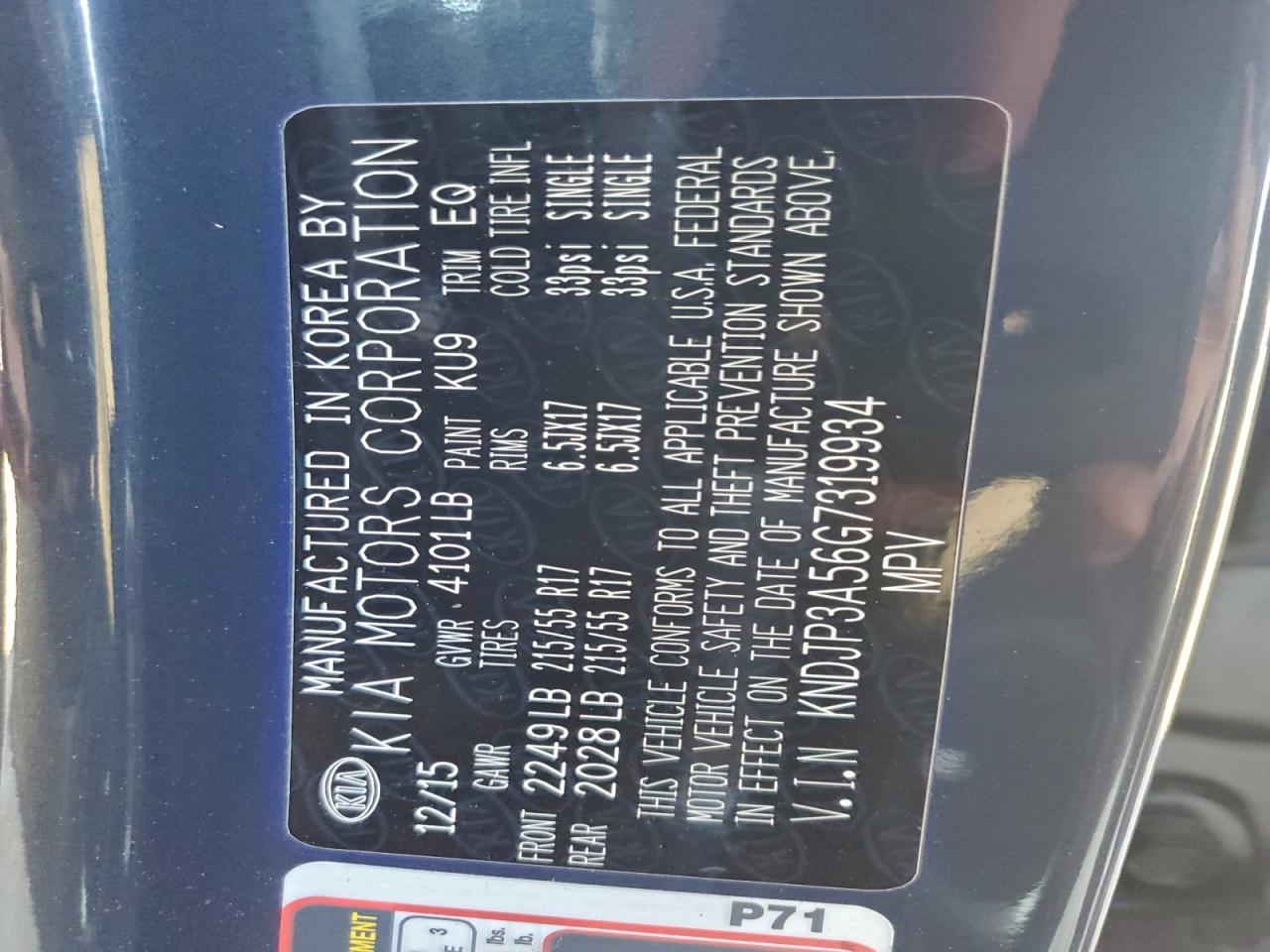 2016 KIA SOUL + photo 12