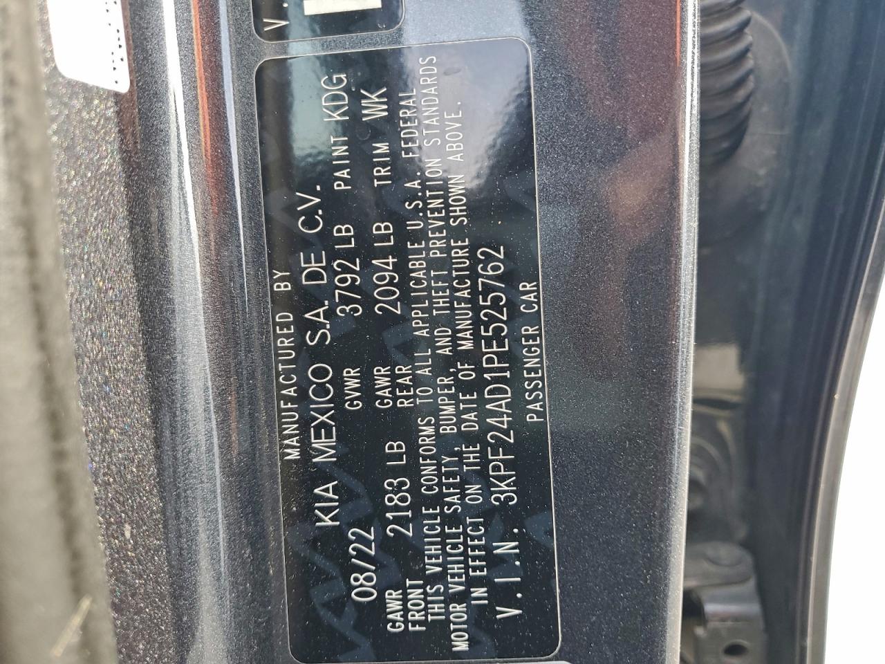 2023 KIA FORTE LX photo 12