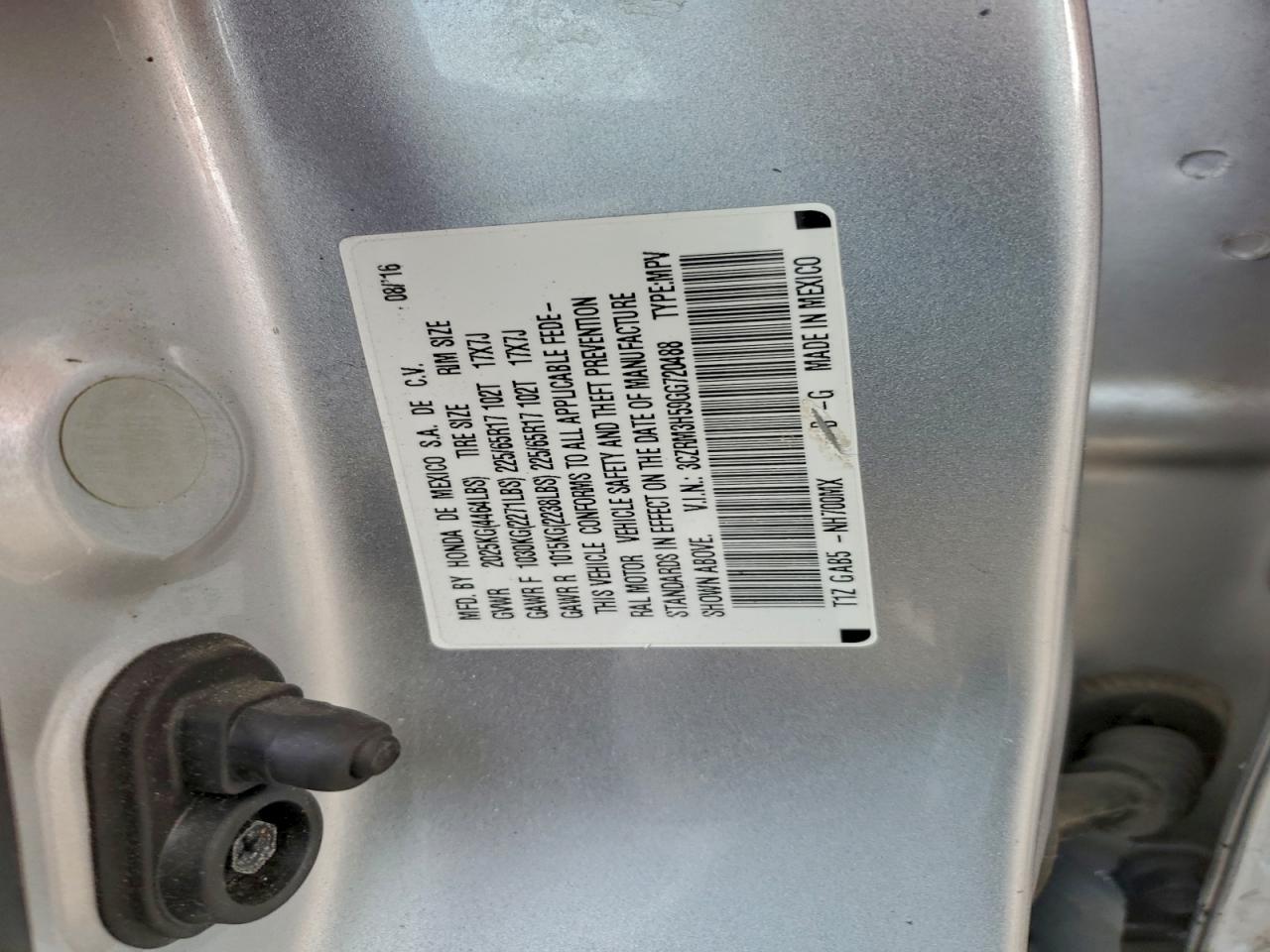 2016 HONDA CR-V EX photo 25