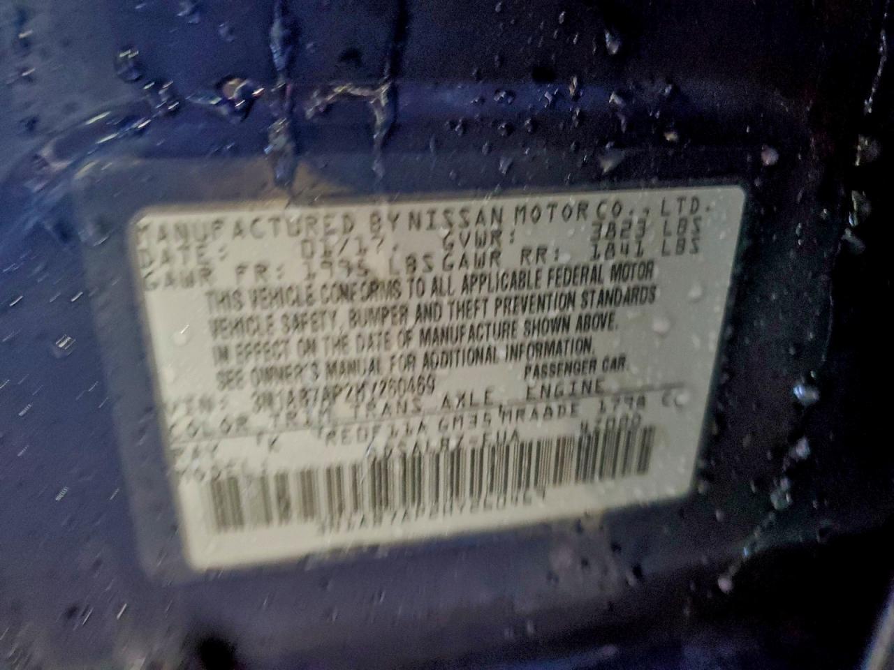2017 NISSAN SENTRA S photo 12