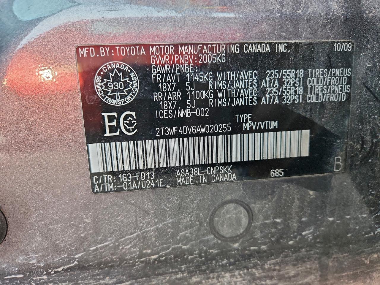 2010 TOYOTA RAV4 SPORT photo 14