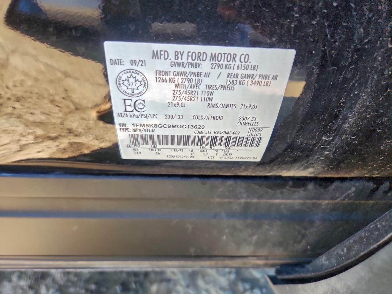 2021 FORD EXPLORER ST photo 14