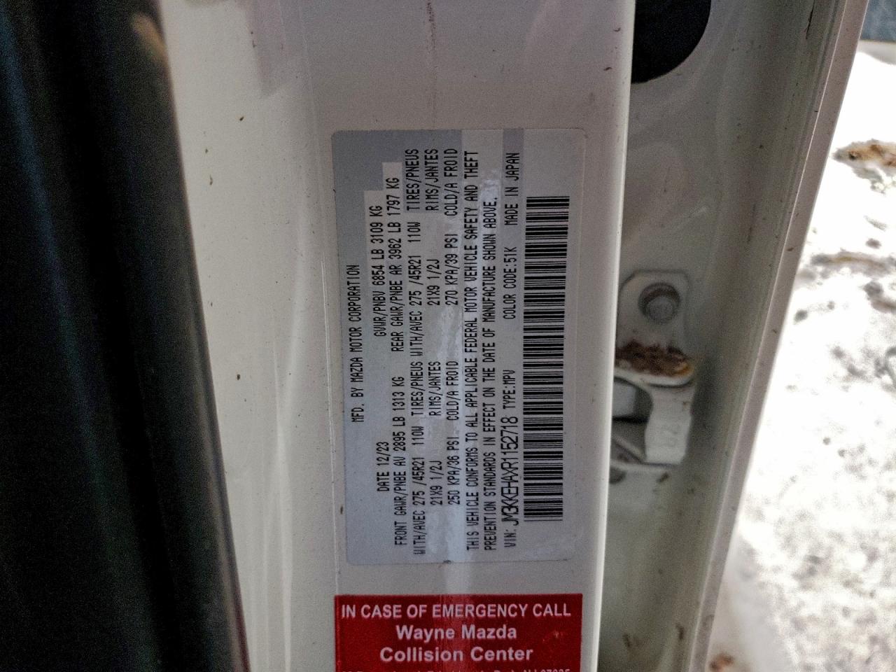 2024 MAZDA CX-90 PREMIUM PLUS photo 13