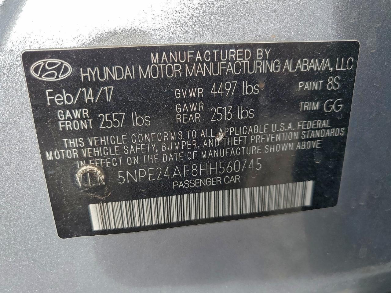 2017 HYUNDAI SONATA SE photo 12