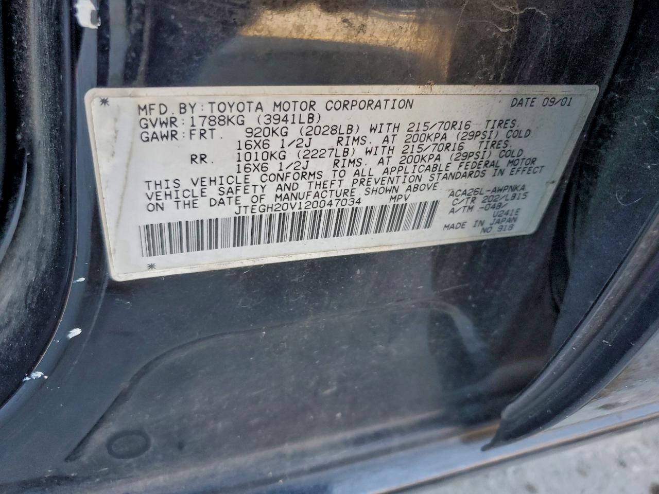 2002 TOYOTA RAV4 photo 13