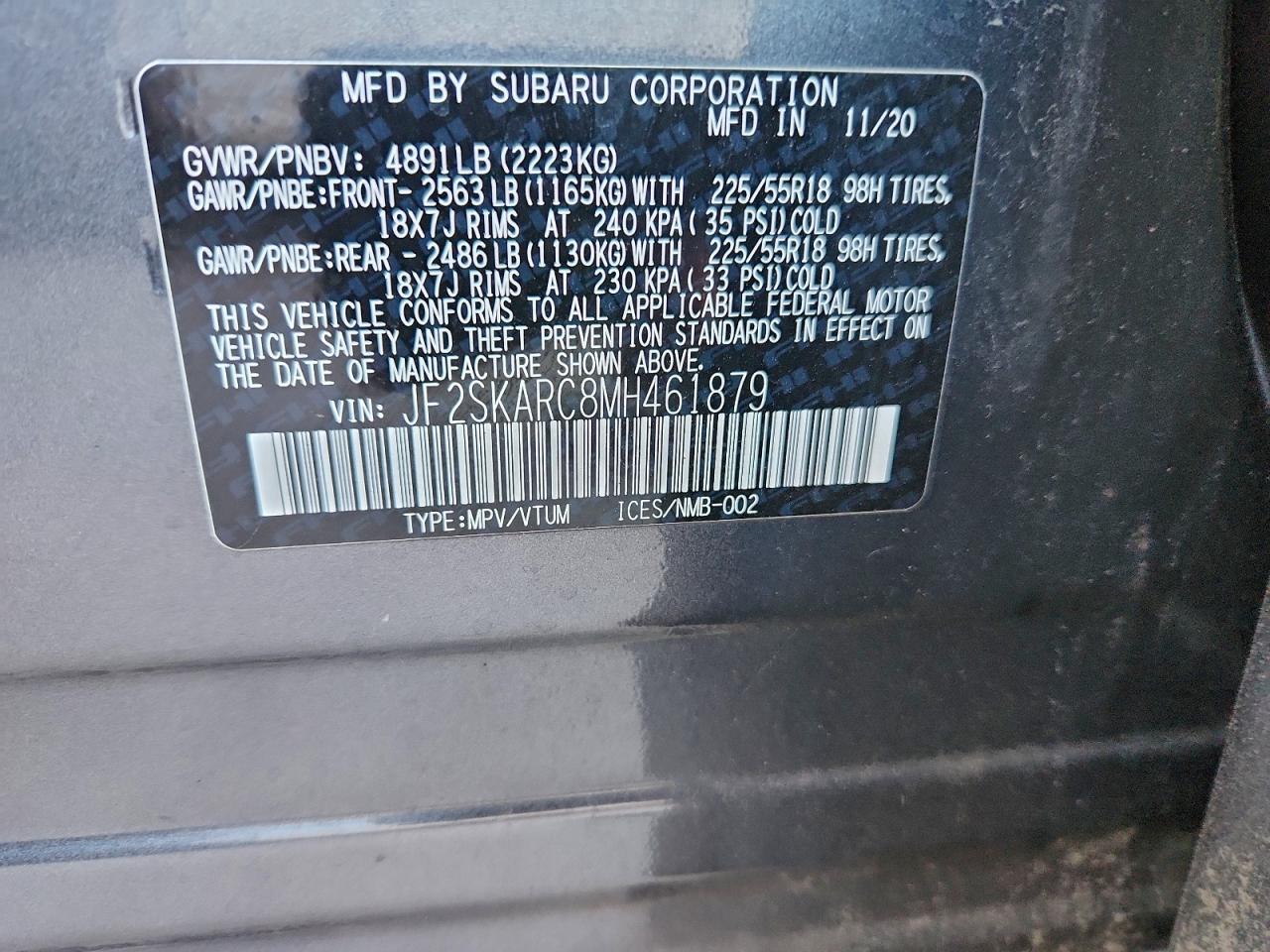 2021 SUBARU FORESTER SPORT photo 14
