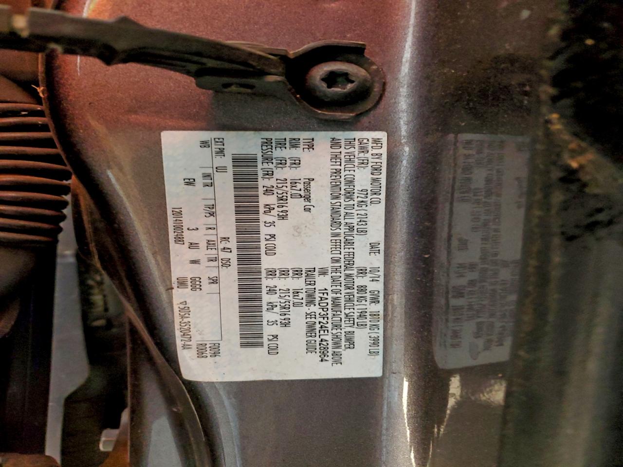 2014 FORD FOCUS SE photo 12