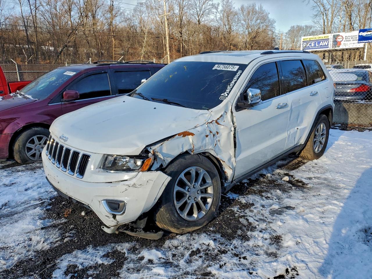 2015 JEEP GRAND CHEROKEE LIMITED — FRONT END damage — photo 1