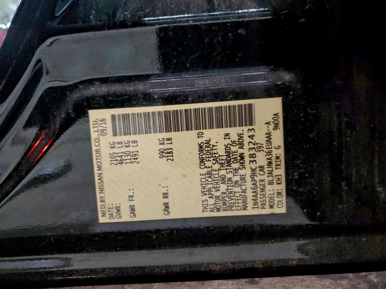 2017 NISSAN MAXIMA 3.5S photo 13