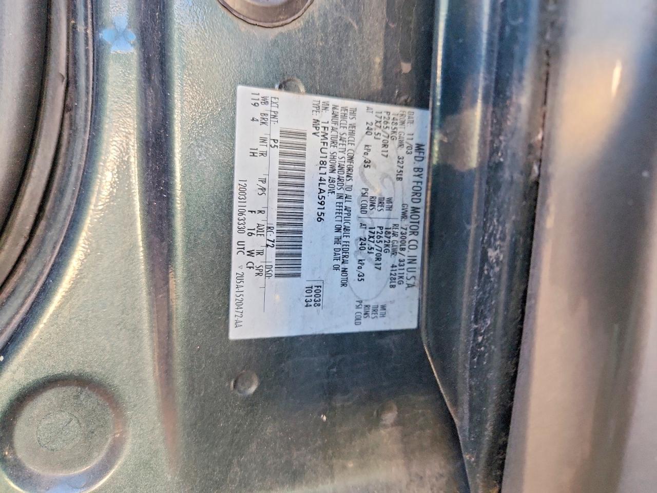 2004 FORD EXPEDITION EDDIE BAUER photo 13