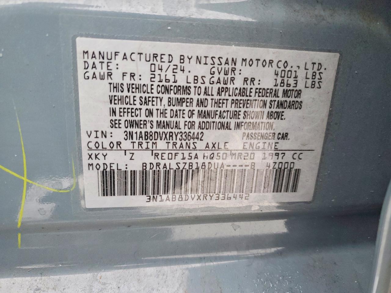 2024 NISSAN SENTRA SR photo 12