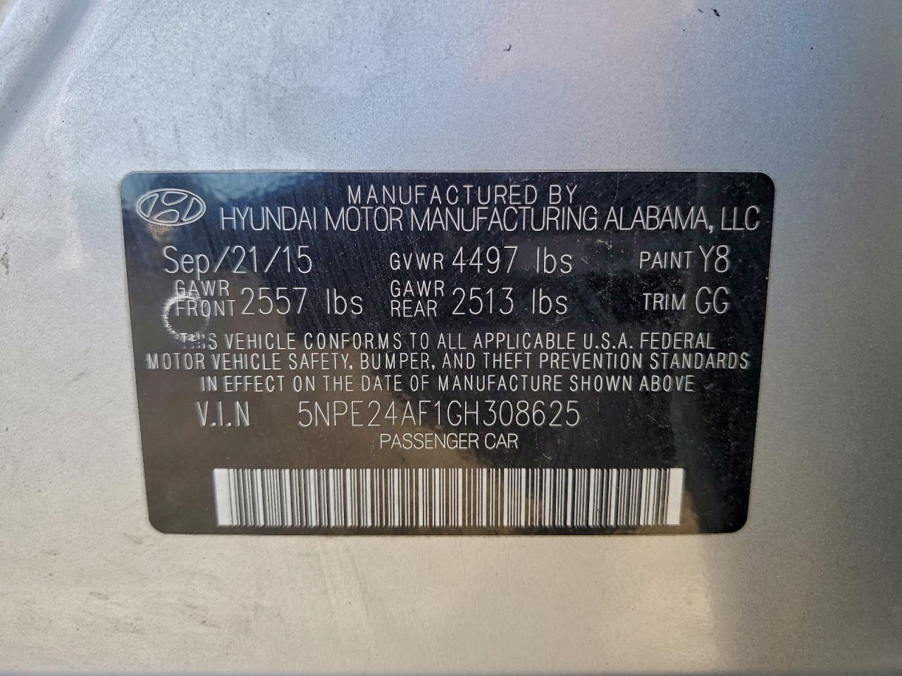2016 HYUNDAI SONATA SE photo 12