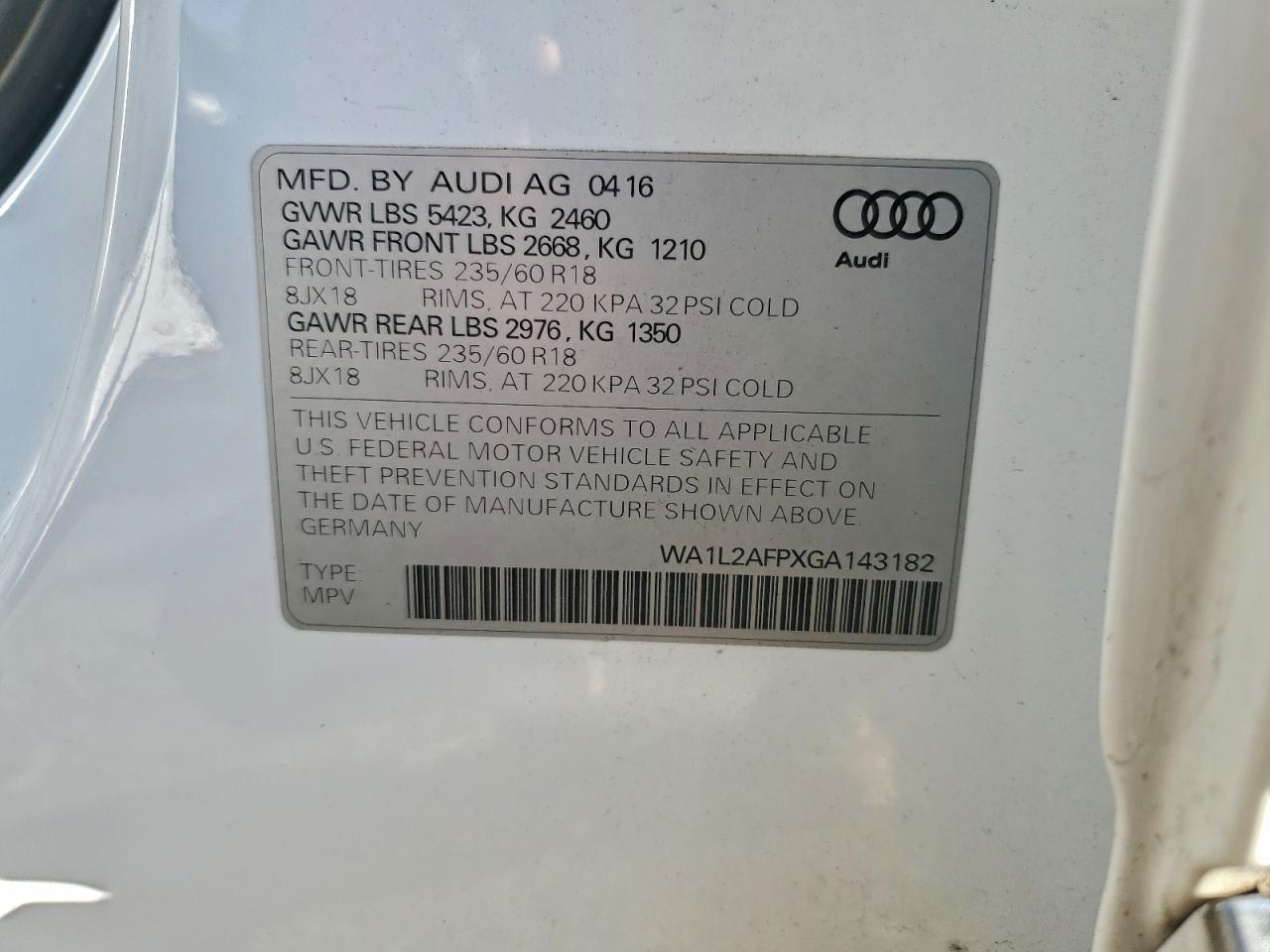 2016 AUDI Q5 PREMIUM PLUS photo 13