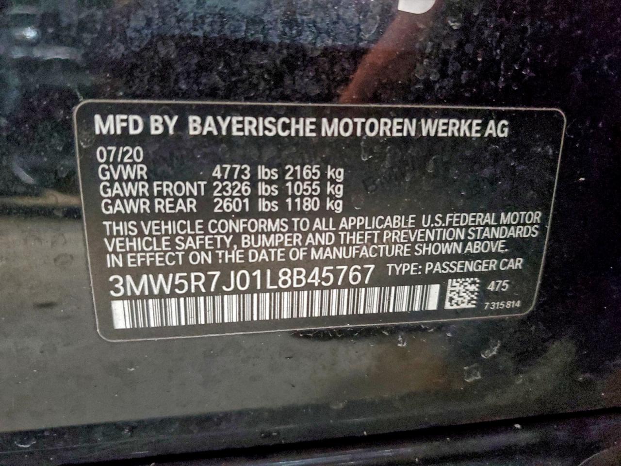 2020 BMW 330XI photo 12