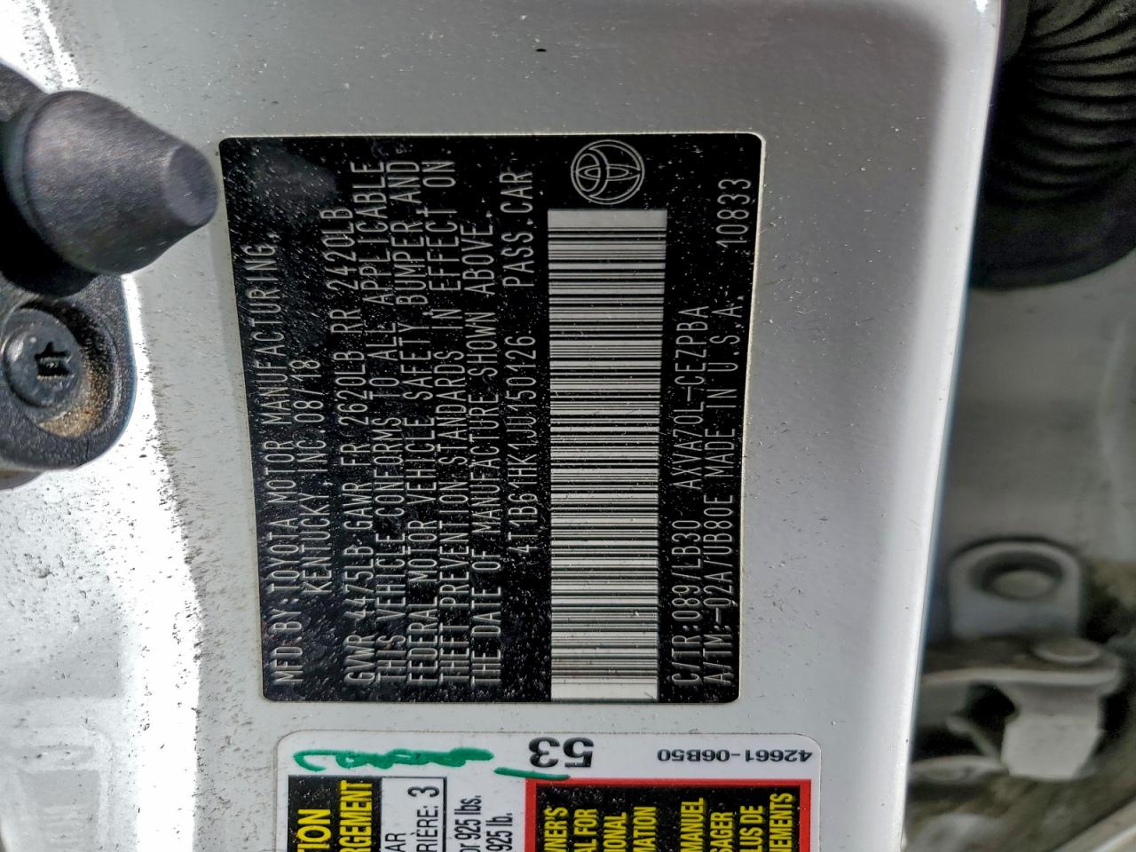 2018 TOYOTA CAMRY XSE photo 12