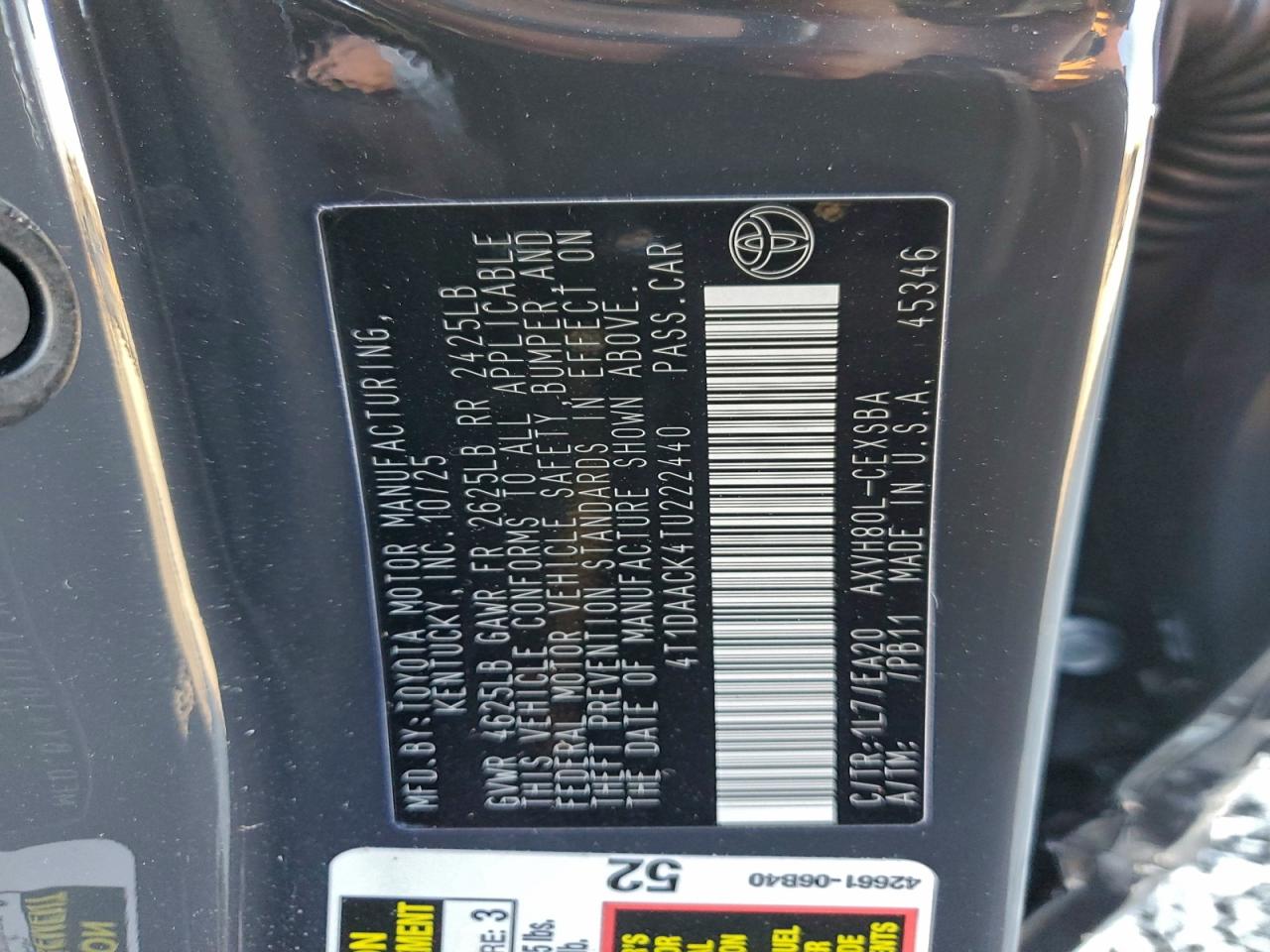 2026 TOYOTA CAMRY XSE photo 25