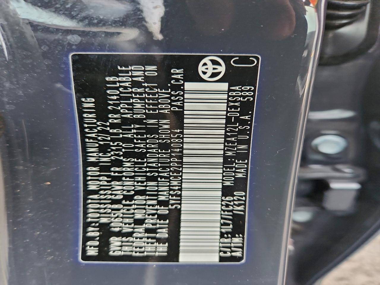 2023 TOYOTA COROLLA SE photo 13
