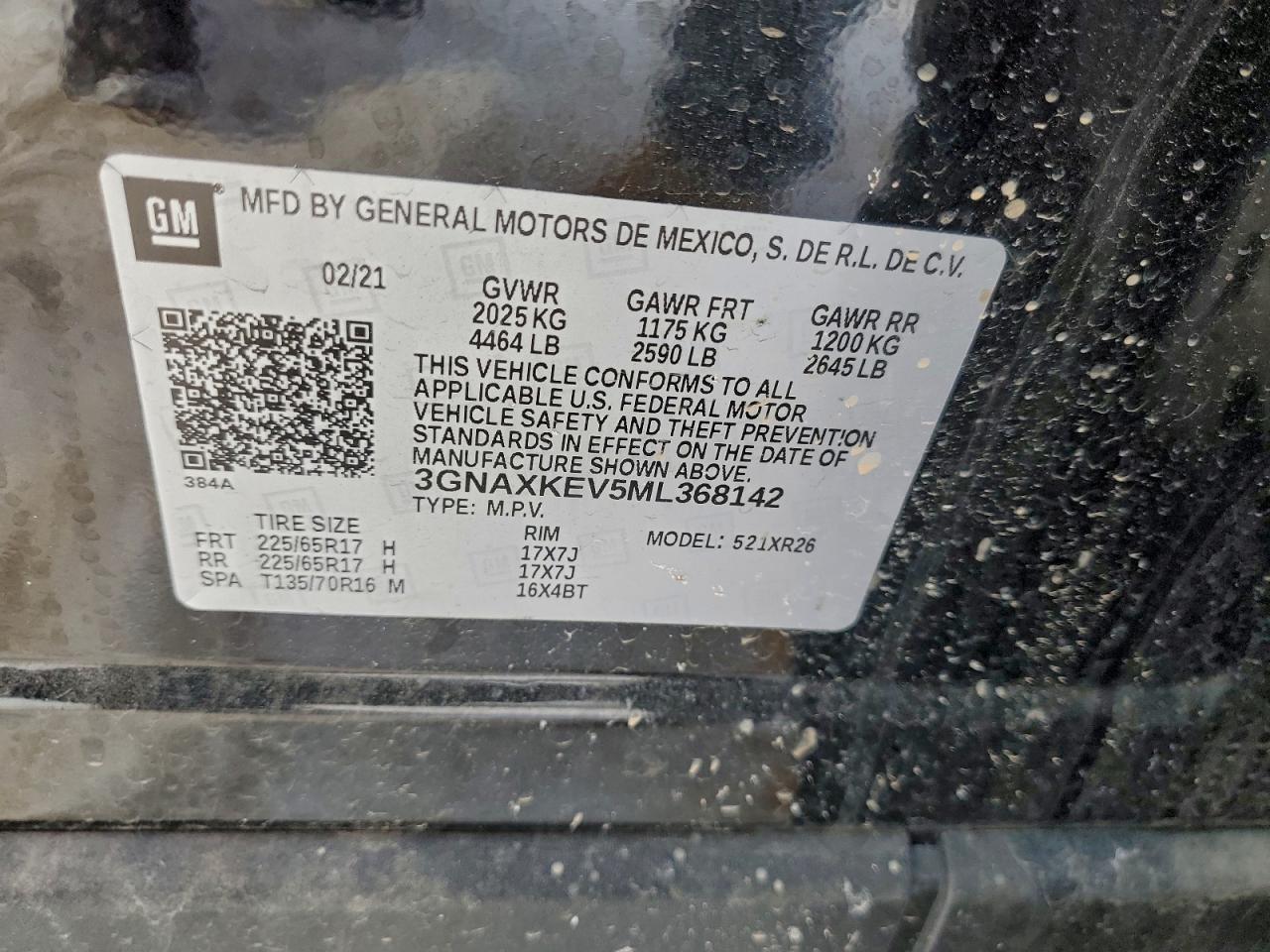 2021 CHEVROLET EQUINOX LT photo 13