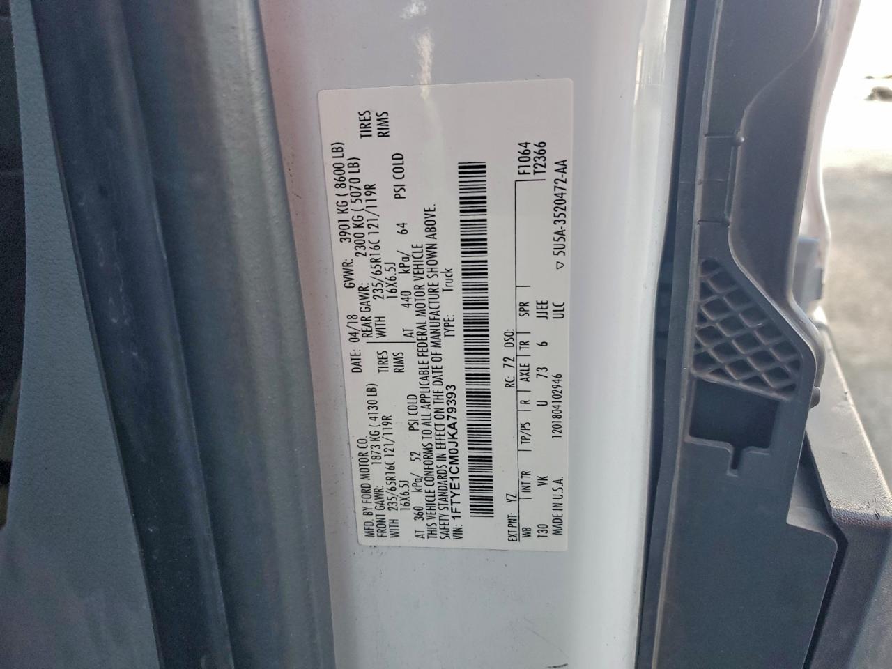 2018 FORD TRANSIT T-150 photo 13