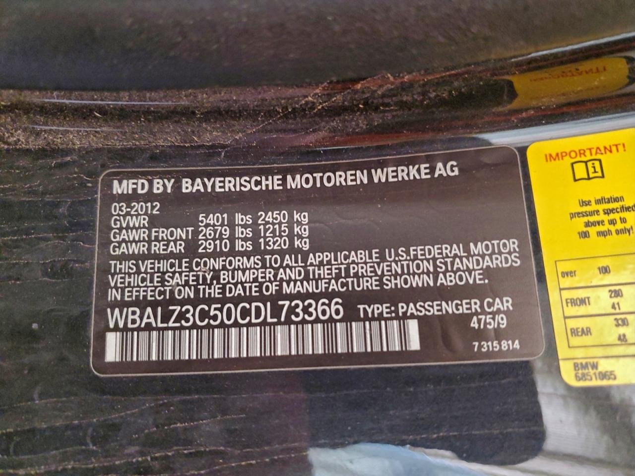 2012 BMW 650 I photo 12