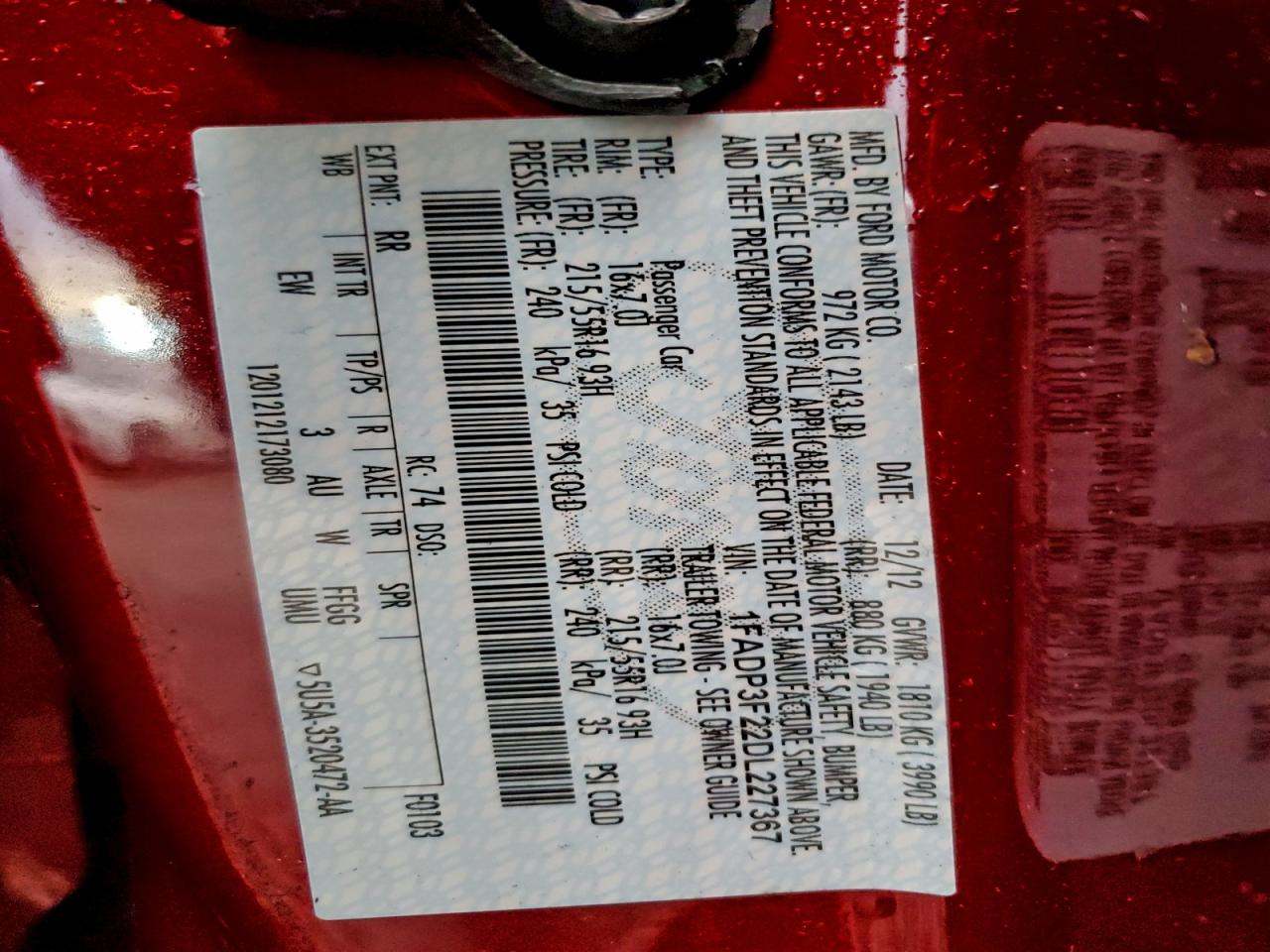 2013 FORD FOCUS SE photo 13