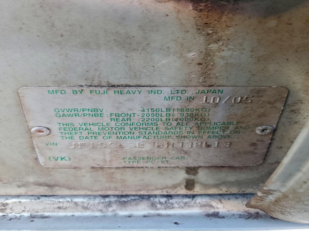 2006 SUBARU FORESTER 2.5X photo 13