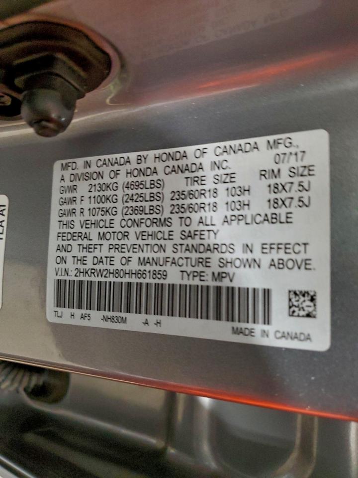 2017 HONDA CR-V EXL photo 14