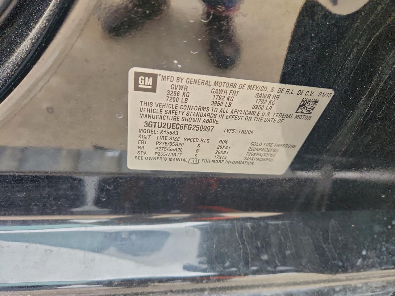 2015 GMC SIERRA K1500 SLE photo 12
