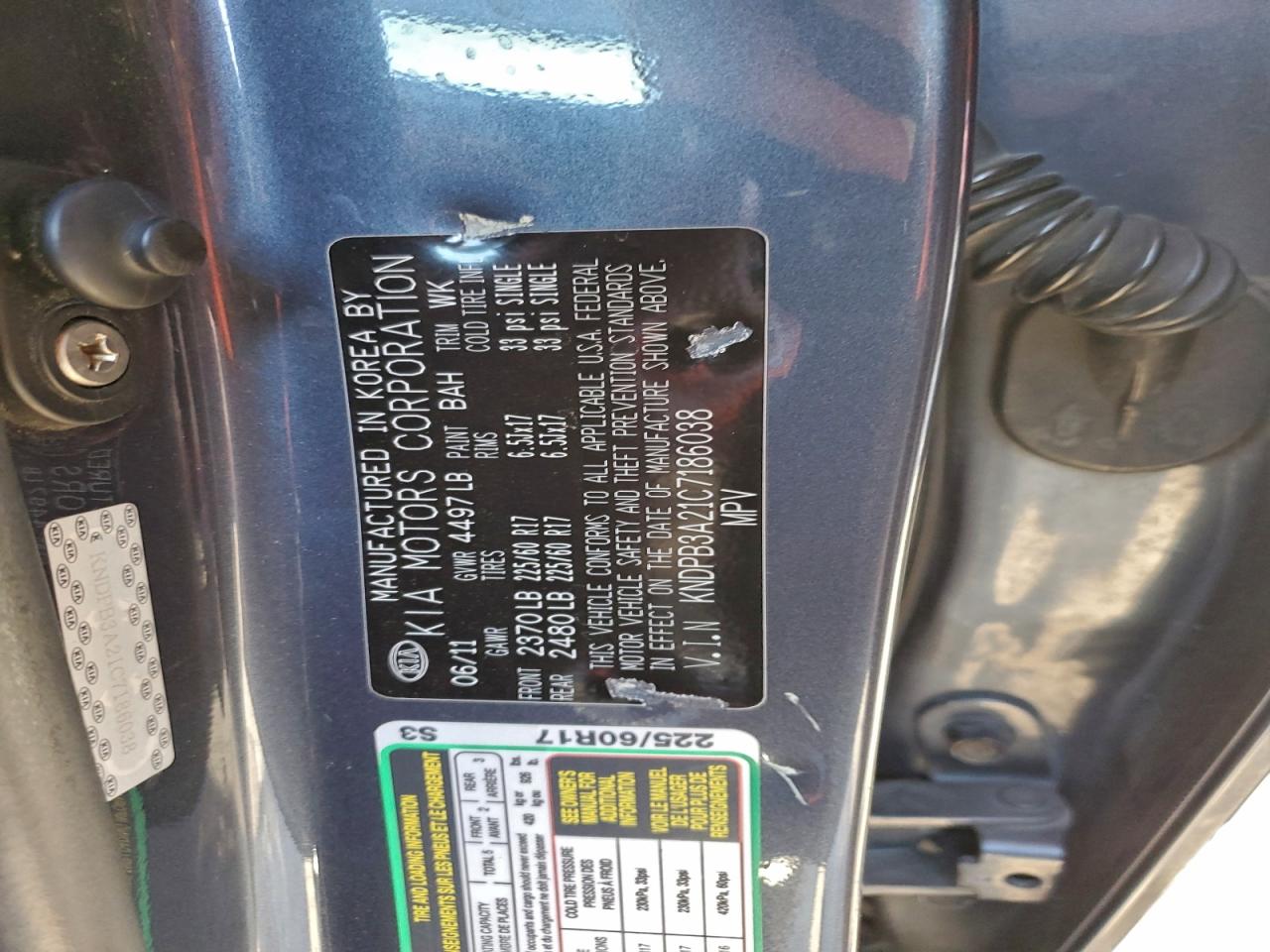 2012 KIA SPORTAGE BASE photo 13